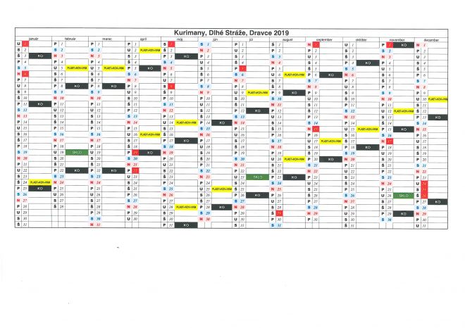 kalendár 2019